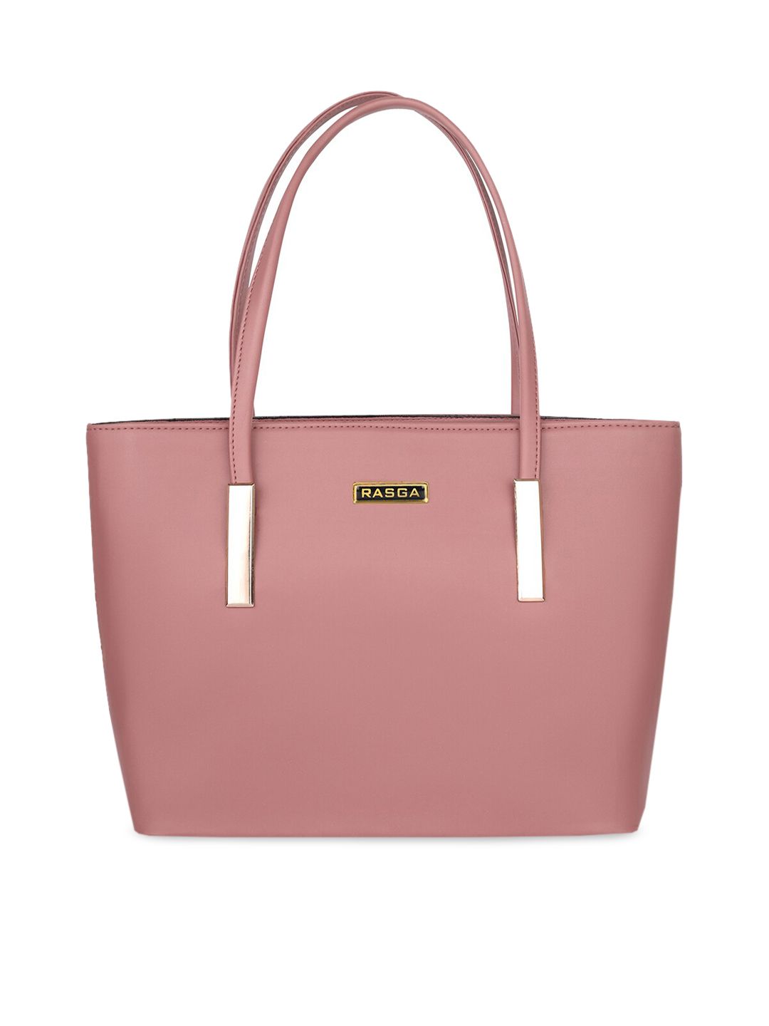 RASGA Pink PU Structured Handheld Bag Price in India