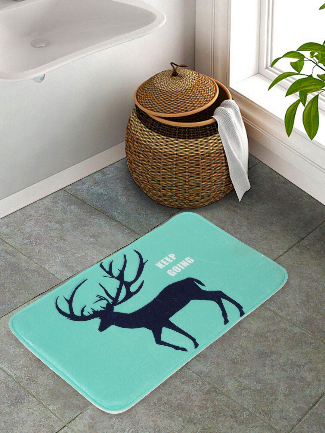 Cortina Blue Printed Coir Doormats Price in India