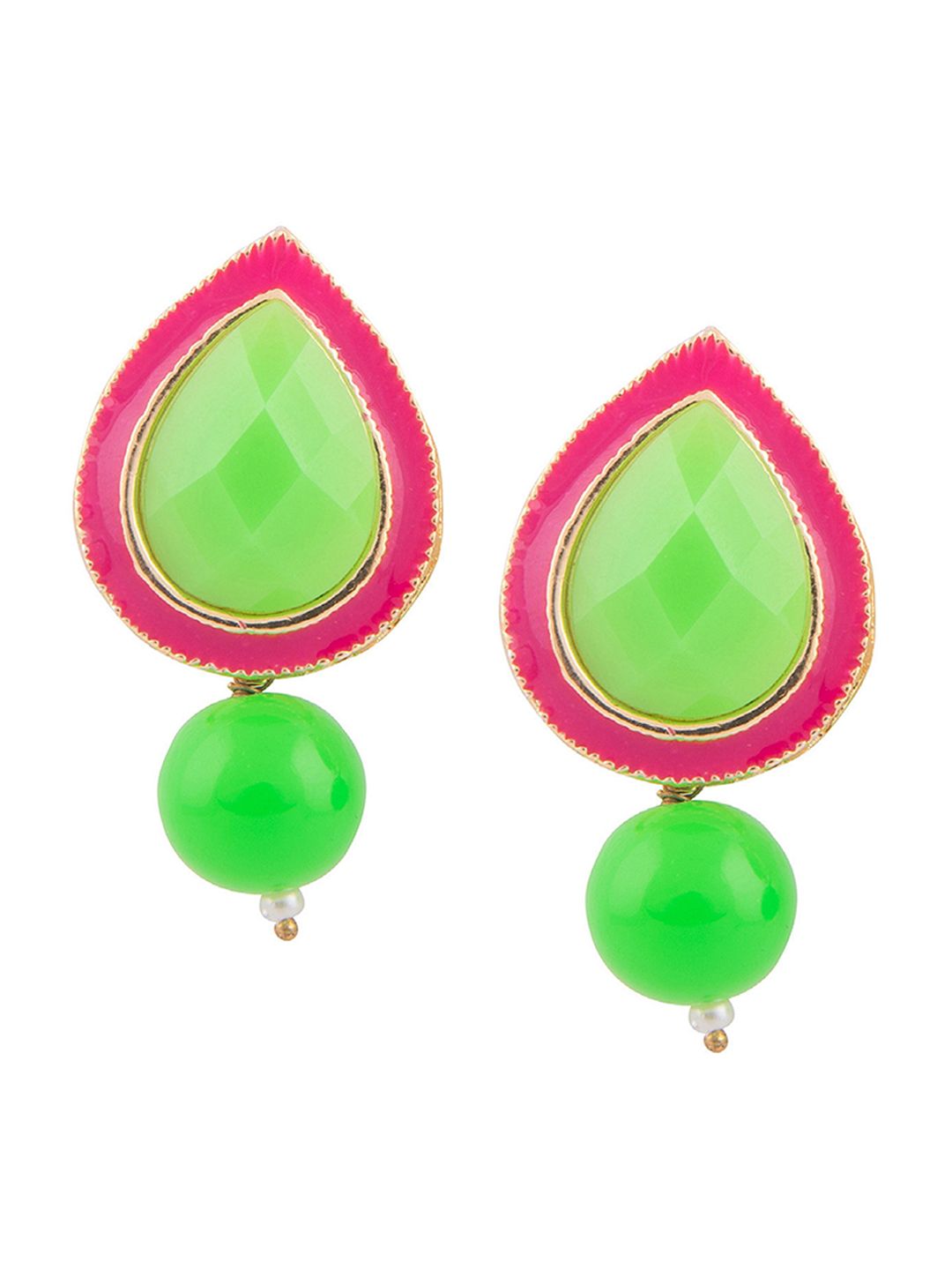 Kshitij Jewels Multicoloured Contemporary Studs Earrings Price in India