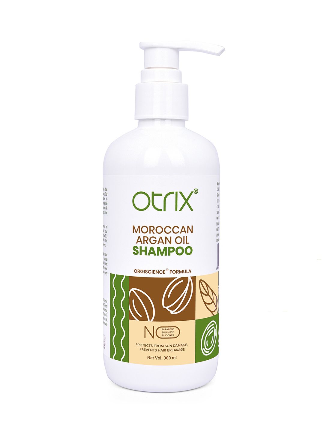 Otrix Moroccan Argan Oil Shampoo for Healthier & Frizz Free Hair - 300 ml