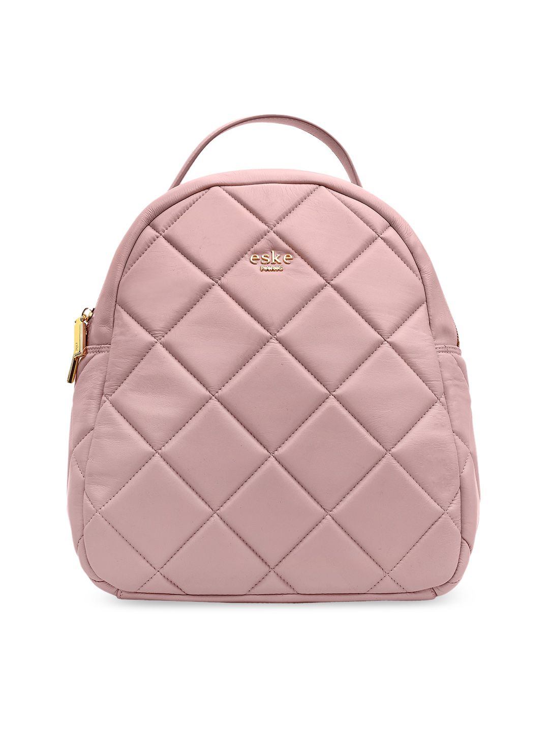 Eske Rose Leather Half Moon Handheld Bag with Quilted Price in India