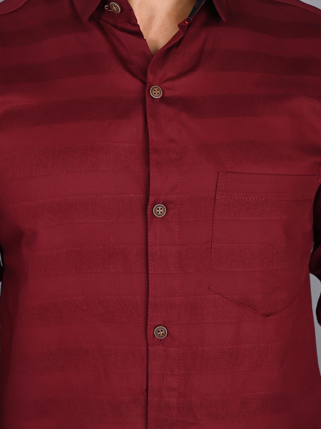 Buy FUBAR Men Maroon Modern Casual Shirt - Shirts for Men 18624898