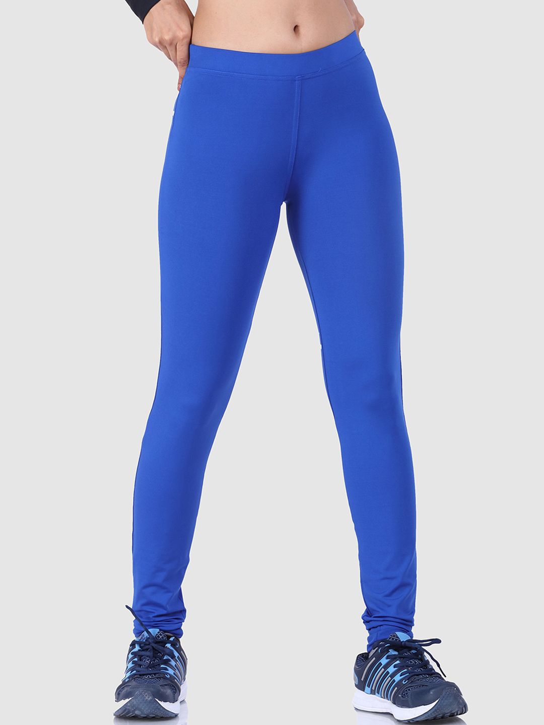 LAASA  SPORTS Women Blue Skinny Fit Yoga Tights Price in India