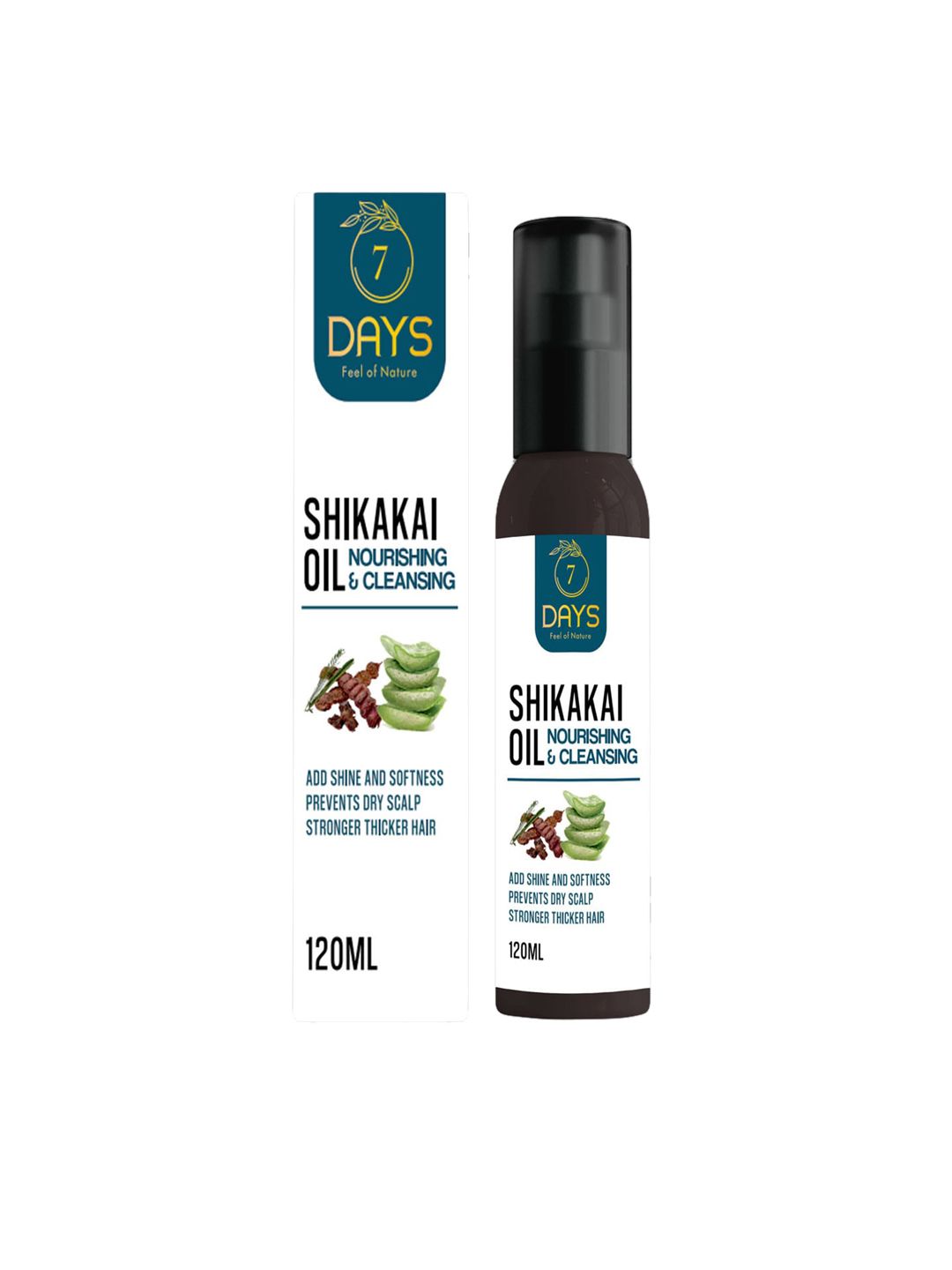 7 DAYS Nourishing & Cleansing Shikakai Hair Oil for Stronger Thicker Hair - 120 ml Price in India