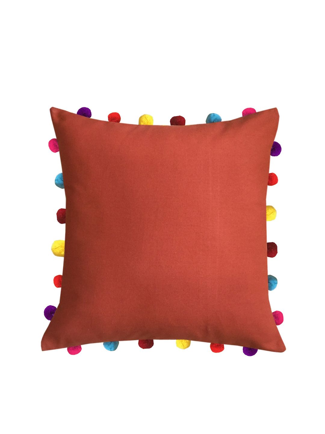 Lushomes Copper & Yellow Square Cushion Covers Price in India