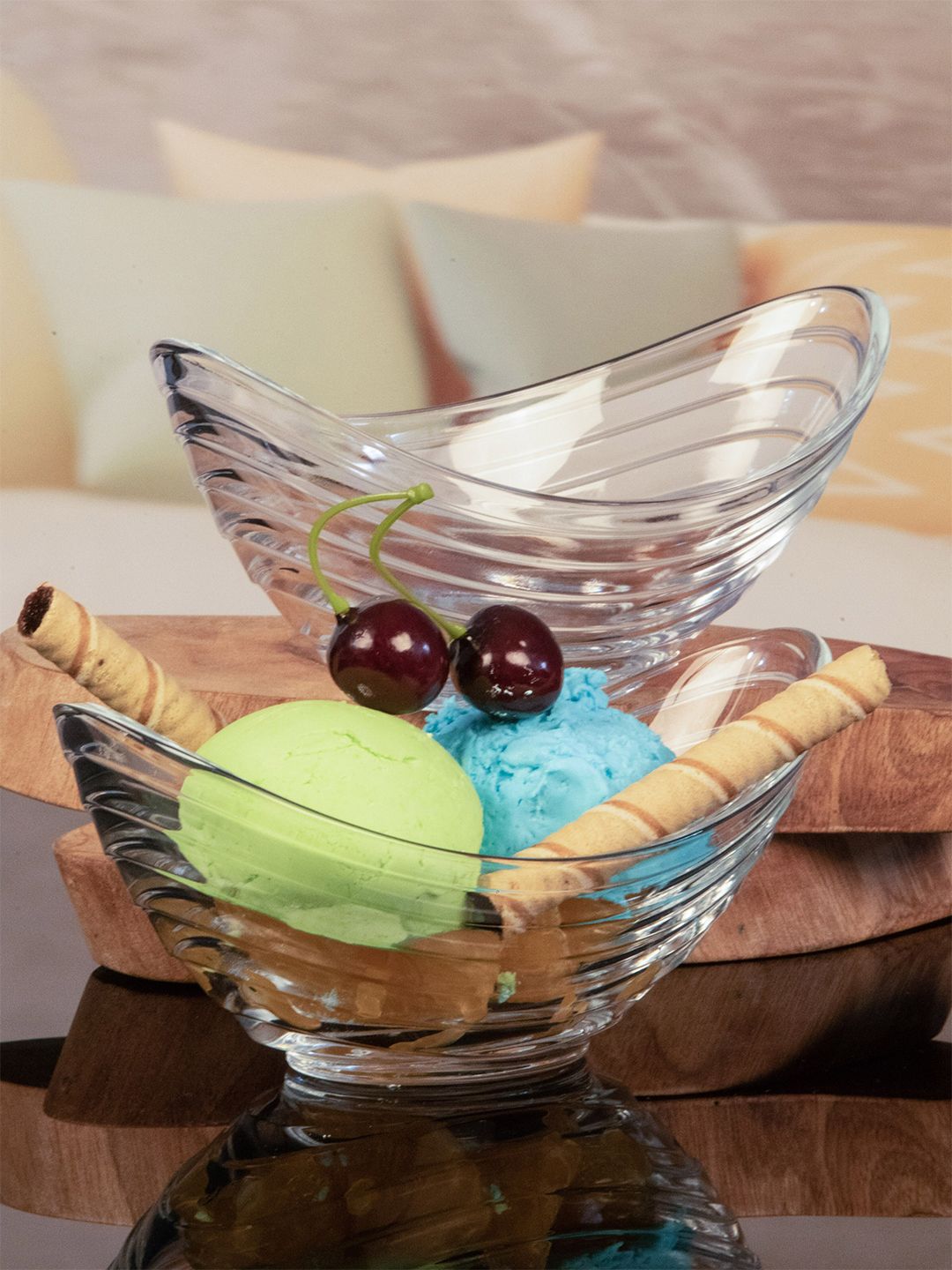 Pasabahce Transparent Set of 4 Glass Bowls Price in India