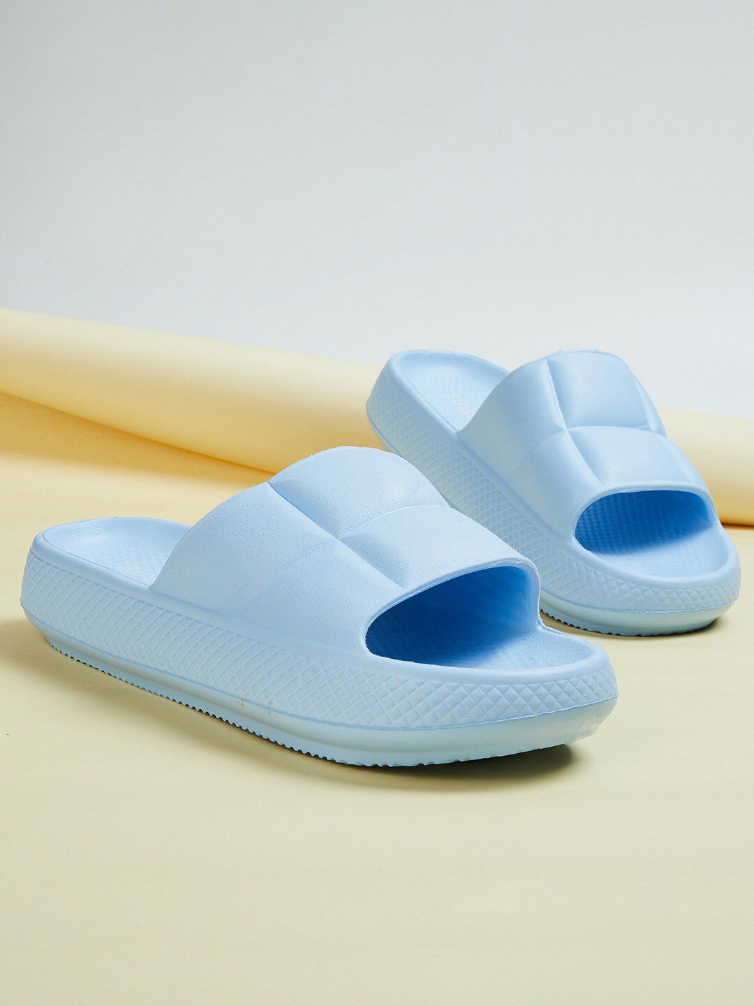 Ginger by Lifestyle Women Blue Sliders Price in India