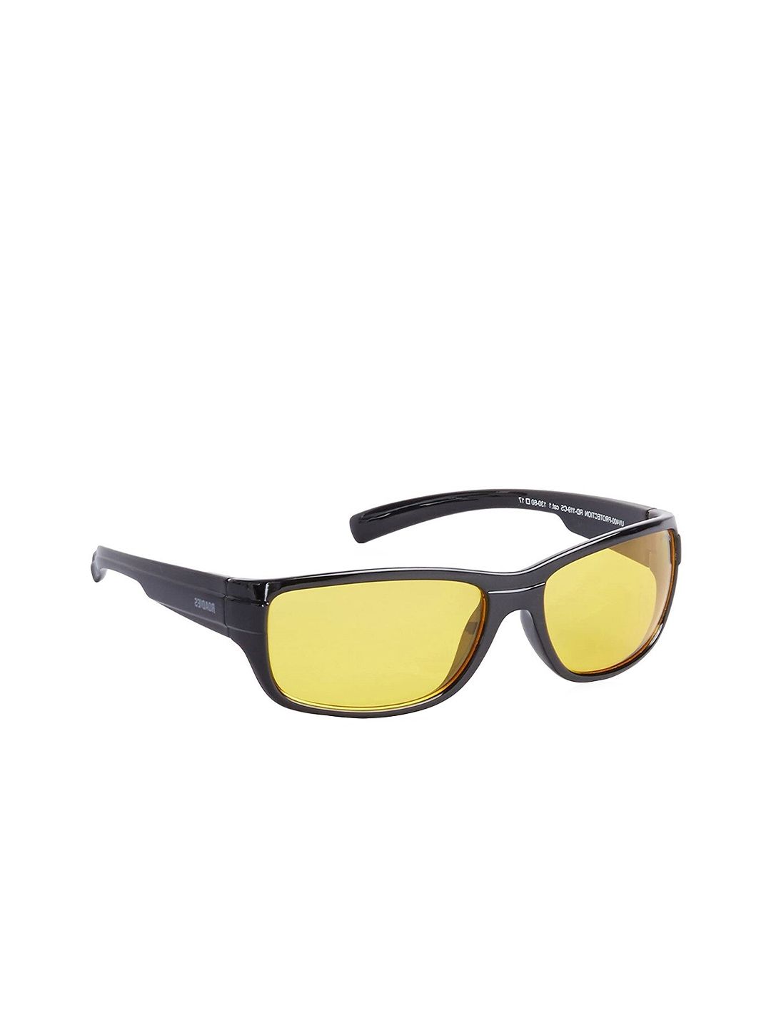 MTV Unisex Yellow Lens & Black Sports Sunglasses with UV Protected Lens Price in India