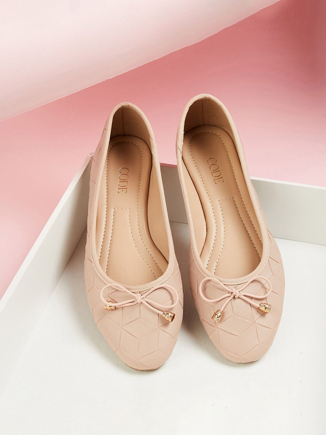 CODE by Lifestyle Women Pink Ballerinas with Bows Flats Price in India