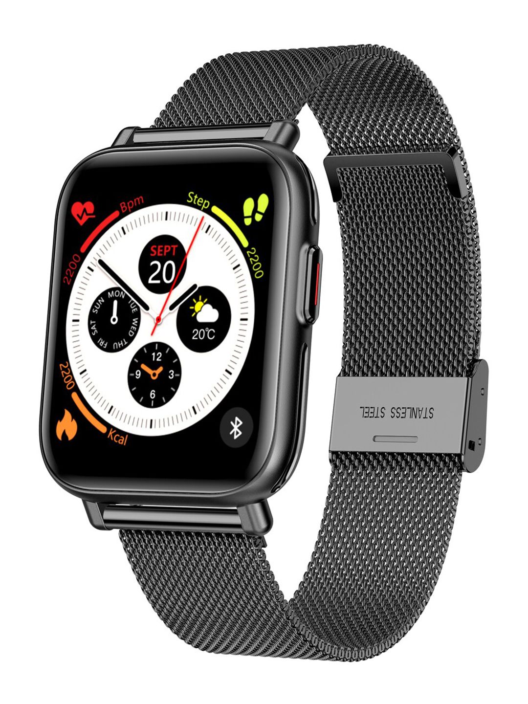 French Connection Black Solid Touch-Screen Smart Watches Price in India