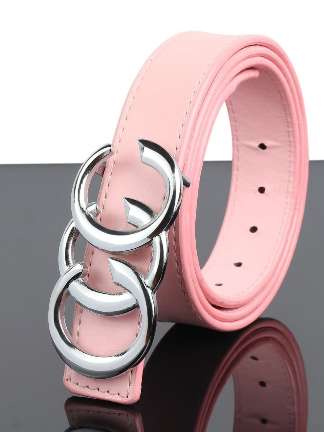 Kastner Women Pink Solid Belt Price in India