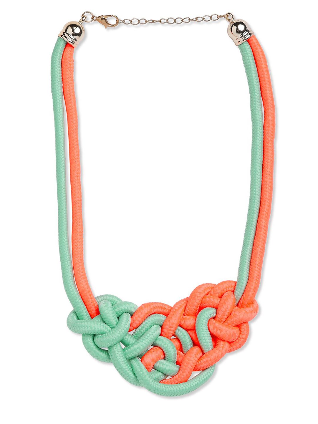 Blisscovered Green & Orange Necklace Price in India