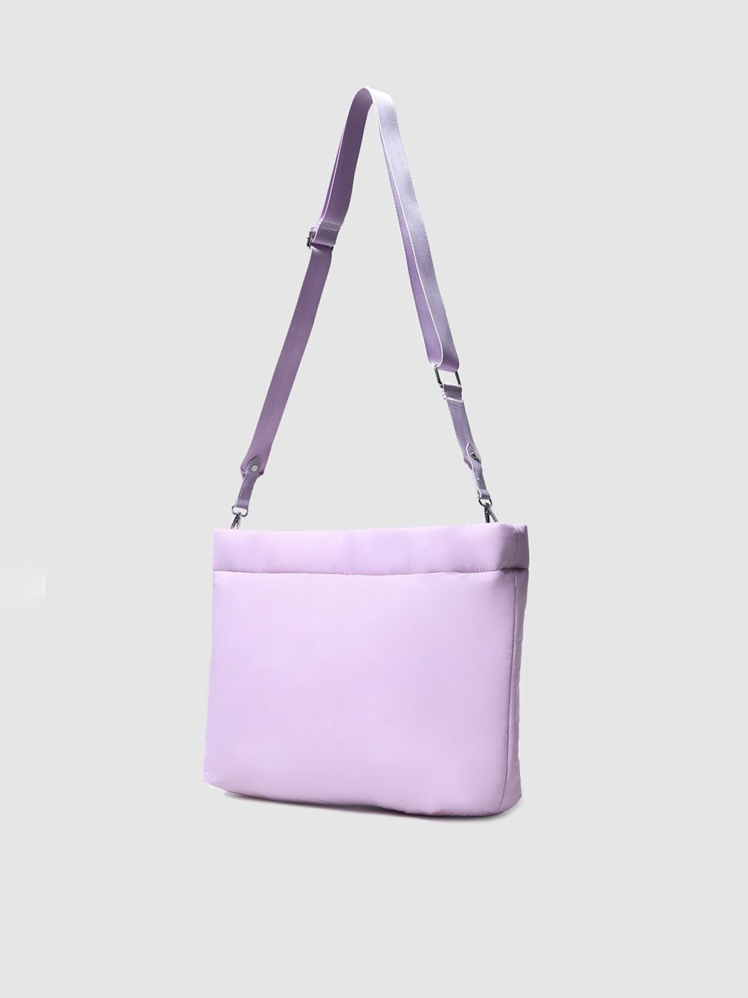 ONLY Purple Oversized Structured Shoulder Bag with Tasselled Price in India