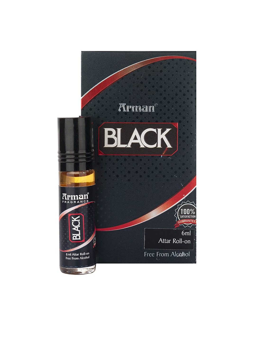 Arman Long Lasting Alcohol Free Black Attar Roll On - 6 ml Price in India