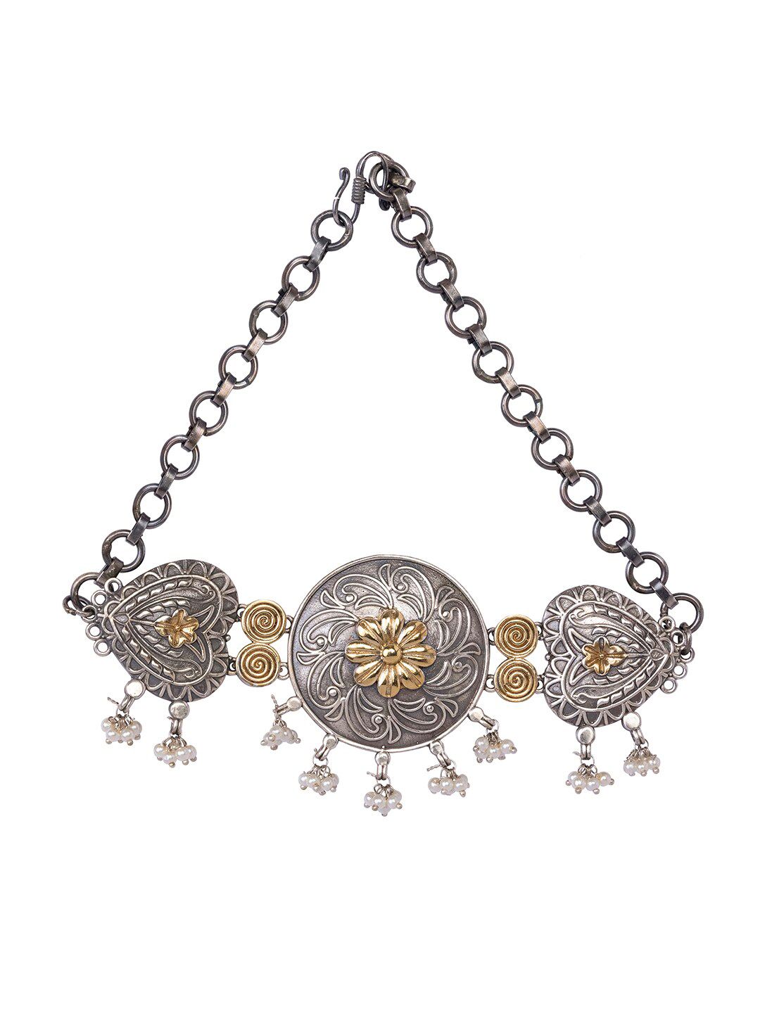 INDYA Women White Necklace and Chains Price in India
