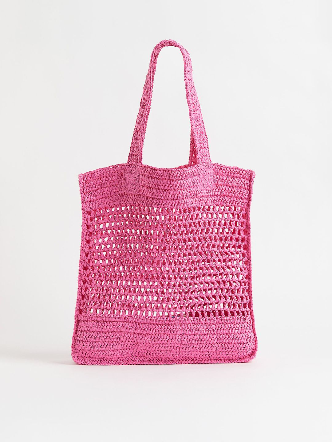 H&M Pink Straw Shopper Tote Bag Price in India