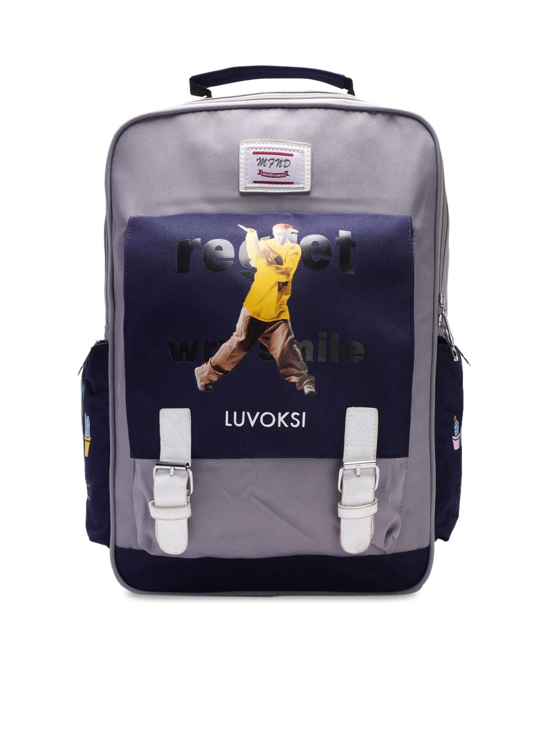 Luvoksi Women Grey Backpacks Price in India