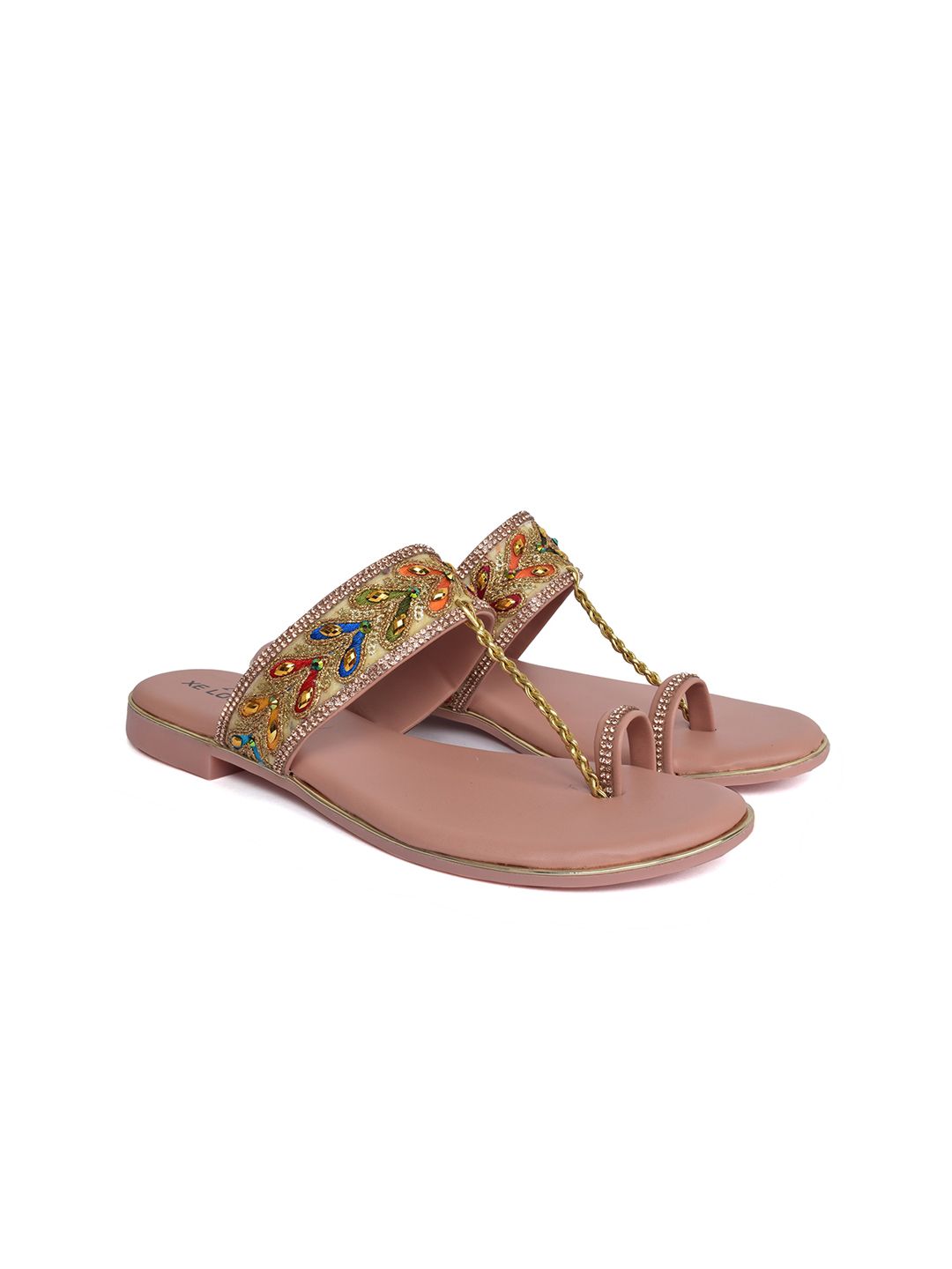 XE LOOKS Women Pink One Toe Flats Price in India