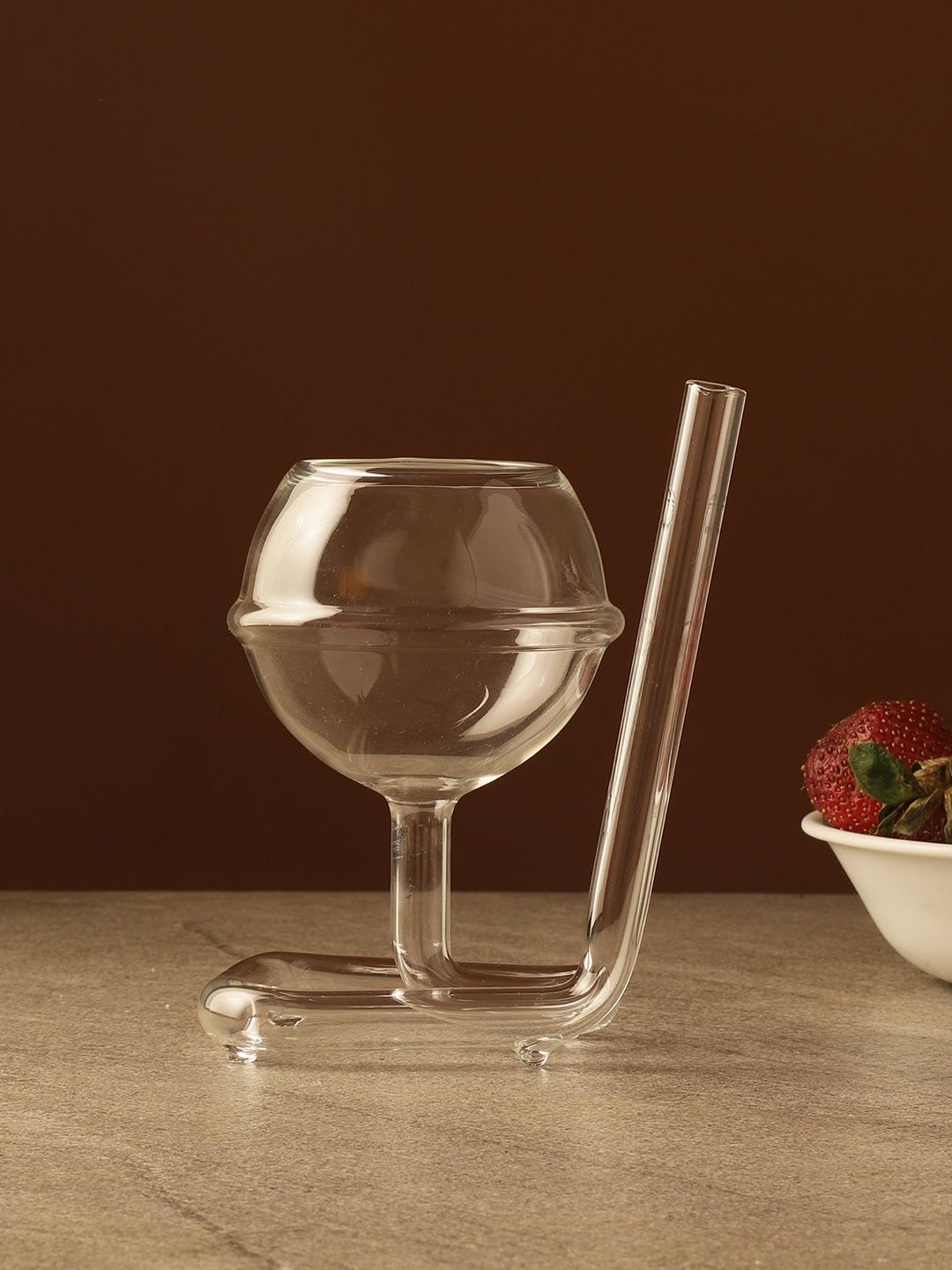 The Decor Mart Transparent Solid Saturn Cocktail Glass Price in India