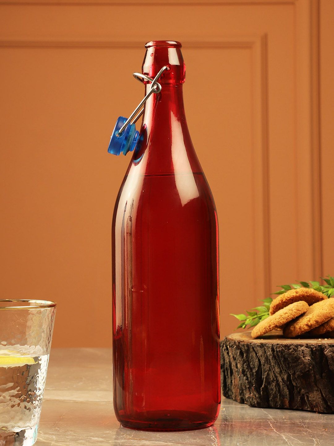 The Decor Mart Red Tint Flip Bottle 1000 Ml Price in India