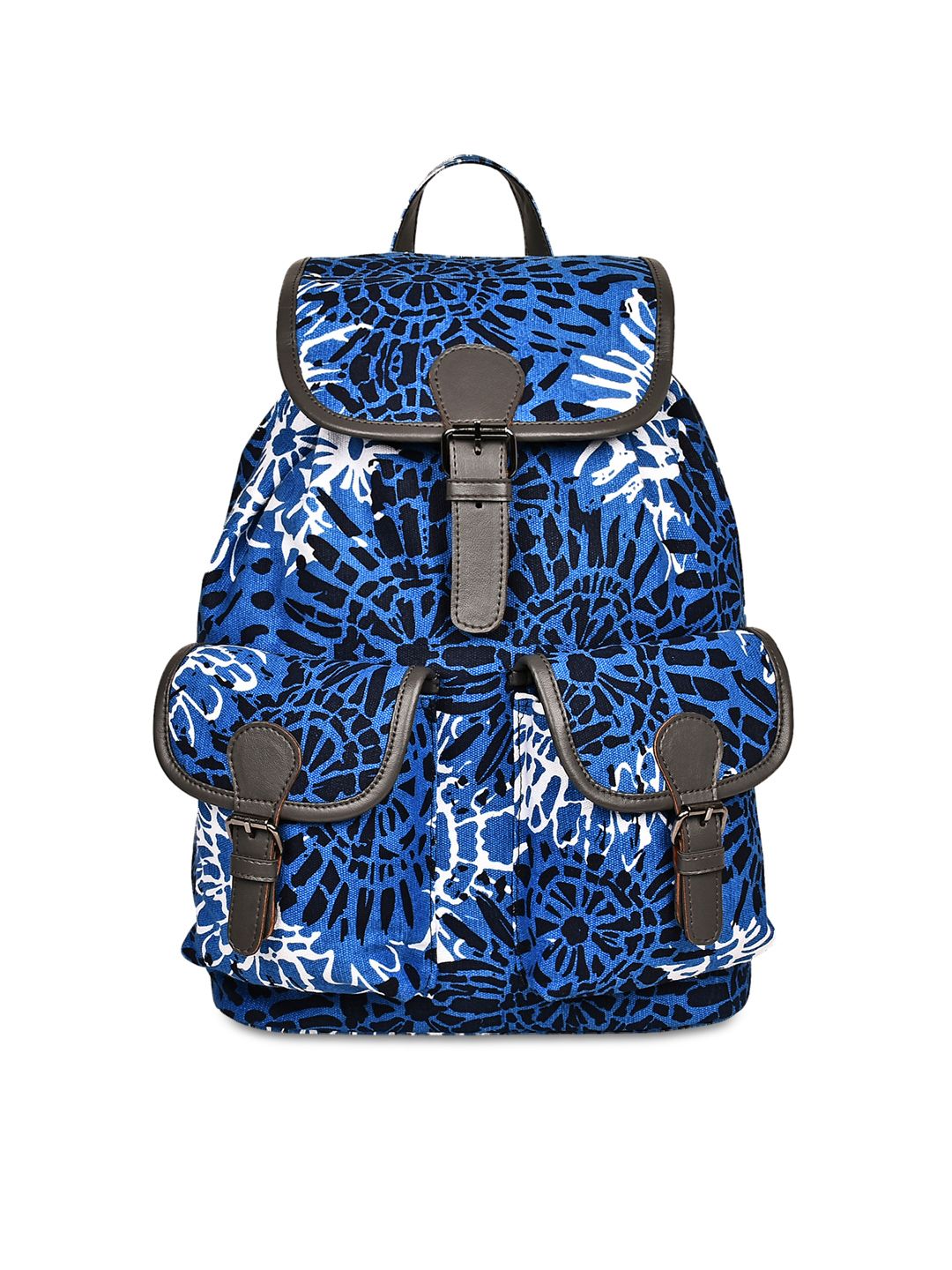 Anekaant Women Blue Printed Backpack Price in India