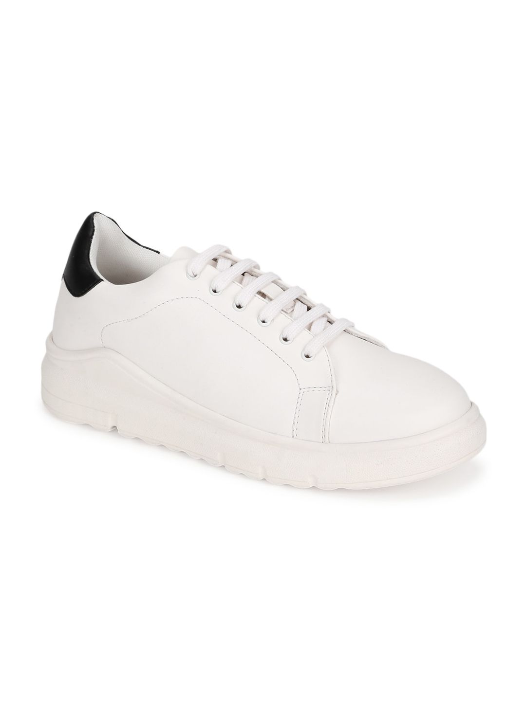 Truffle Collection Women White PU Sneakers Price in India