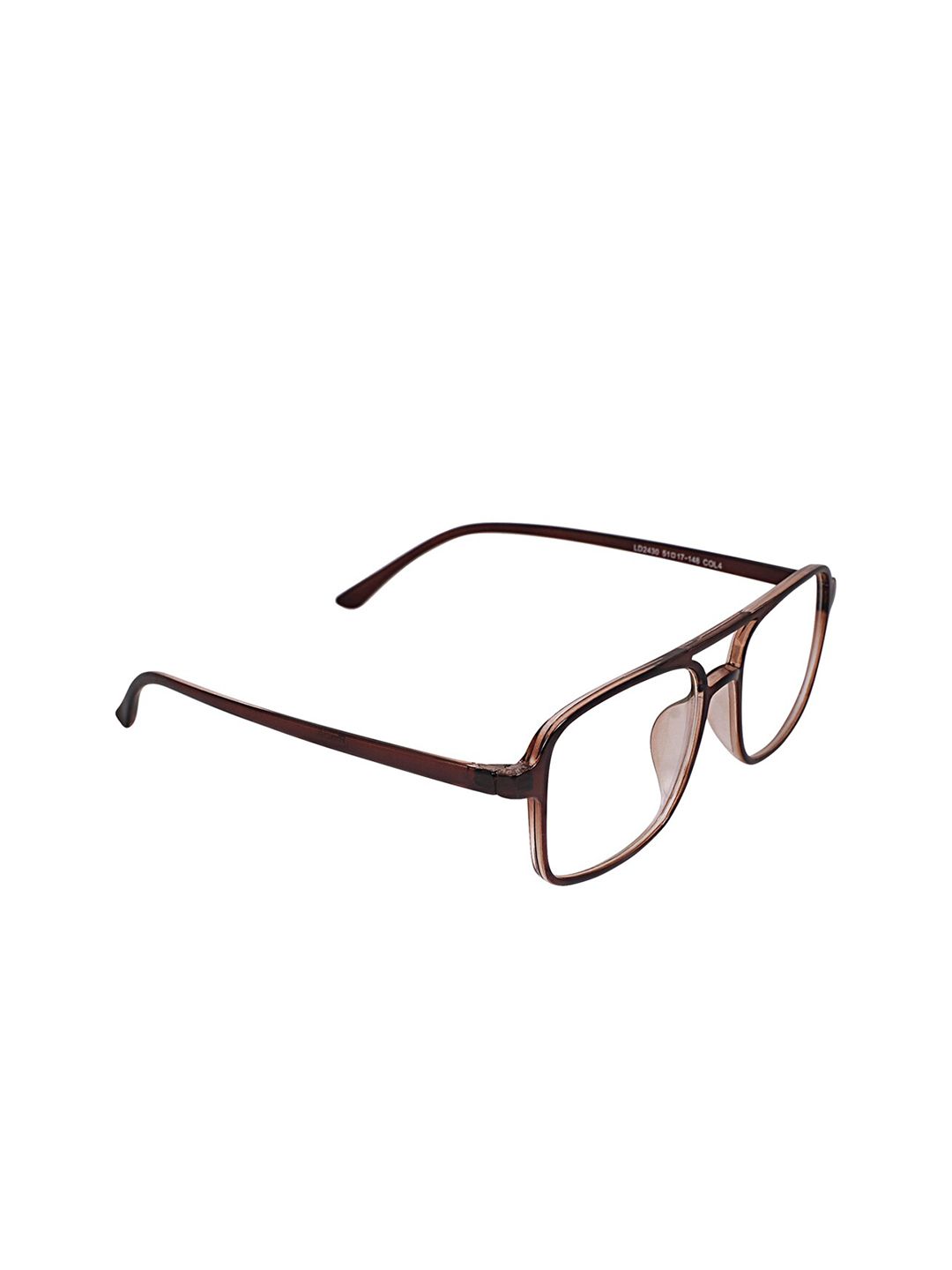 Peter Jones Eyewear Unisex Brown Full Rim Square Frames Price in India