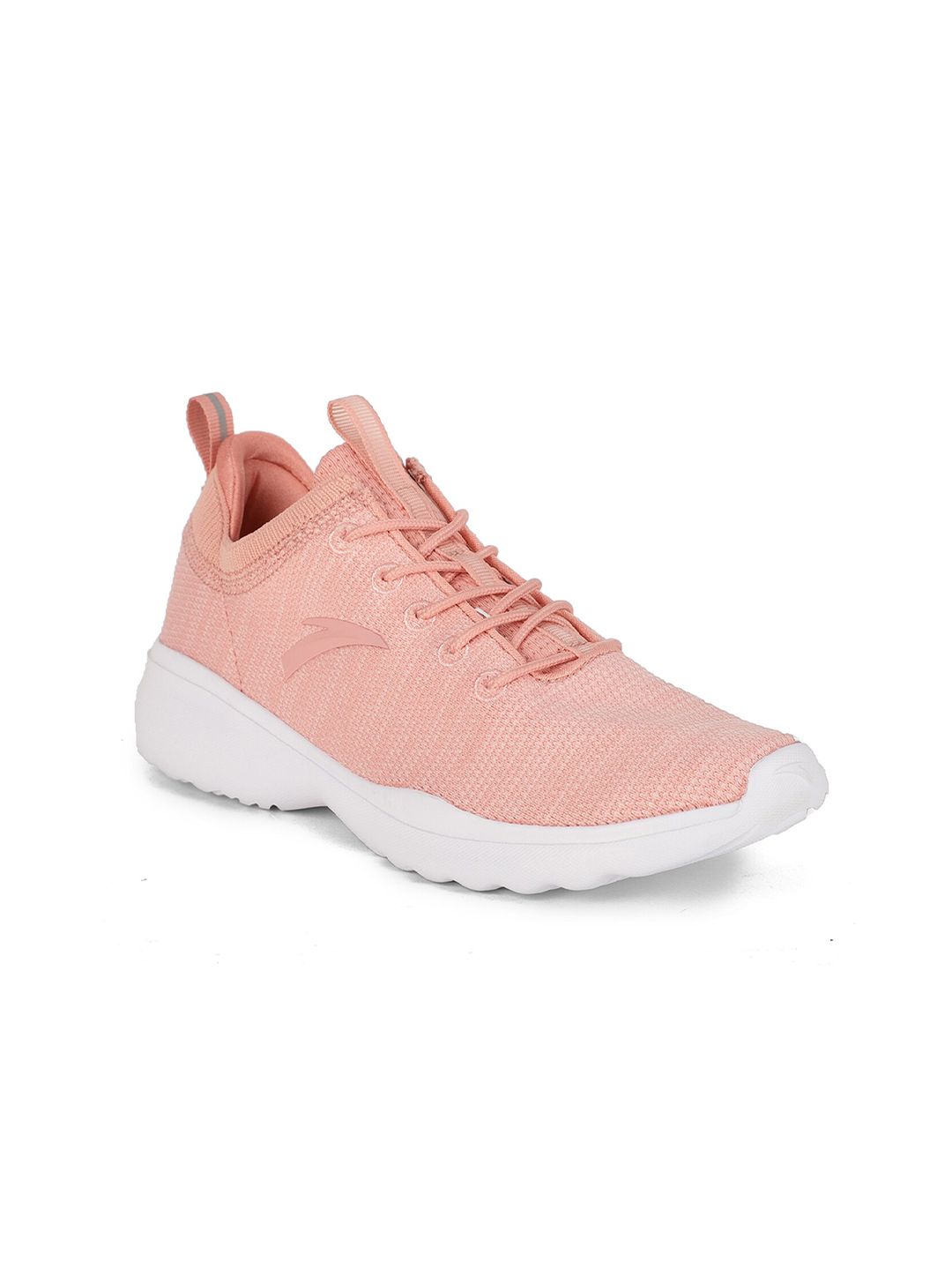 Anta Women Peach-Coloured Mesh Training or Gym Non-Marking Shoes Price in India