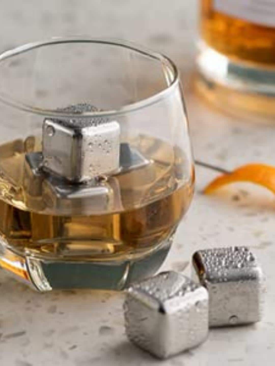 BAR BOX Silver-Toned Whiskey Cubes Price in India