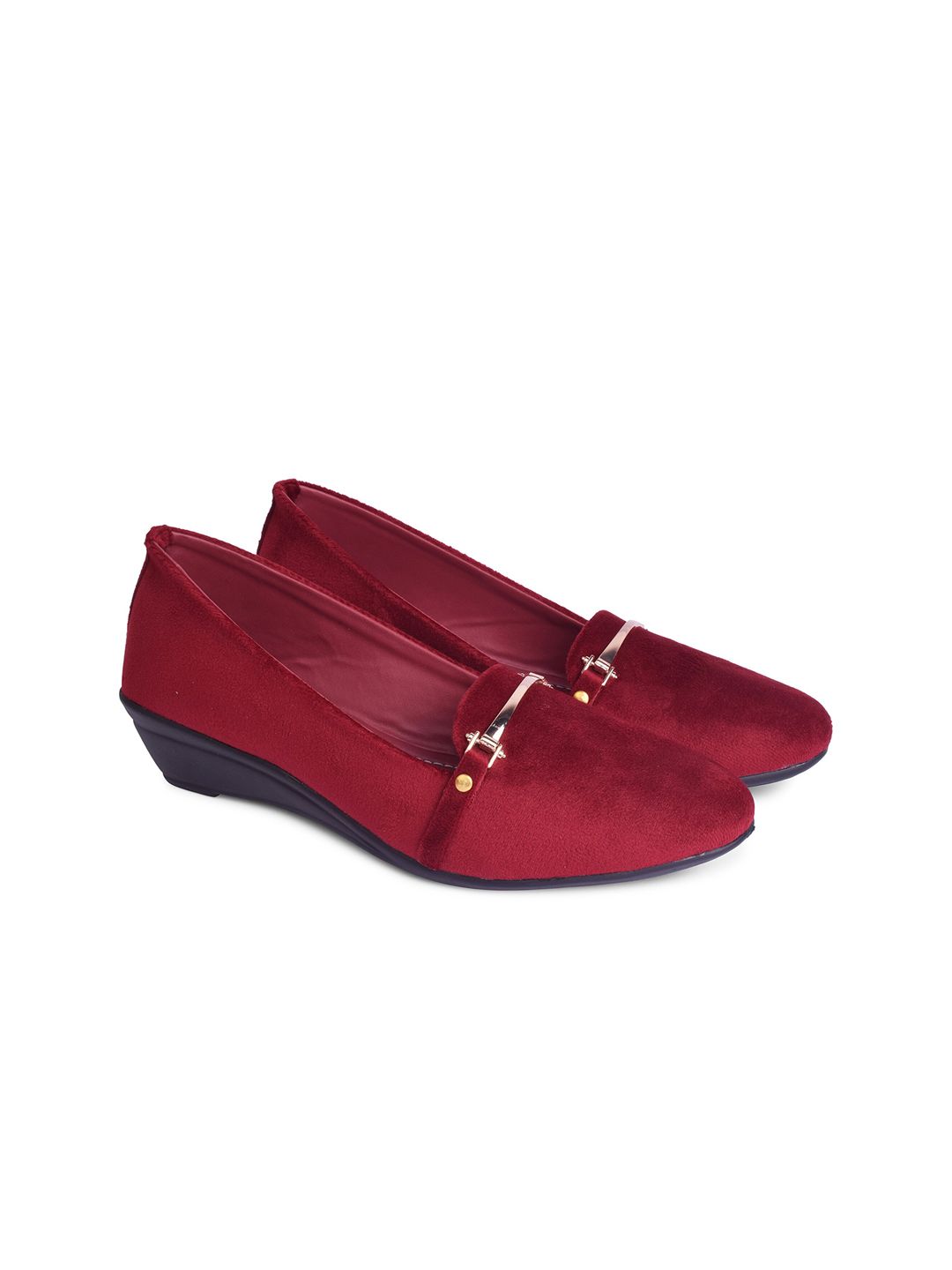 XE LOOKS Maroon Stiletto Pumps Price in India