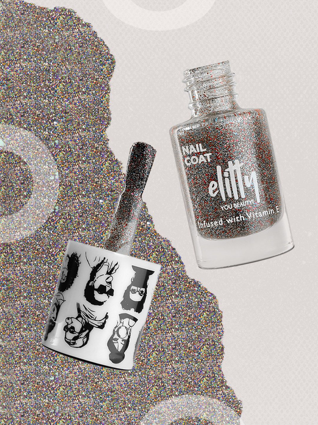 Elitty Mad Over Nails 12 Toxin Free Shimmer Nail Polish with Witch Hazel 6ml - It's a Vibe