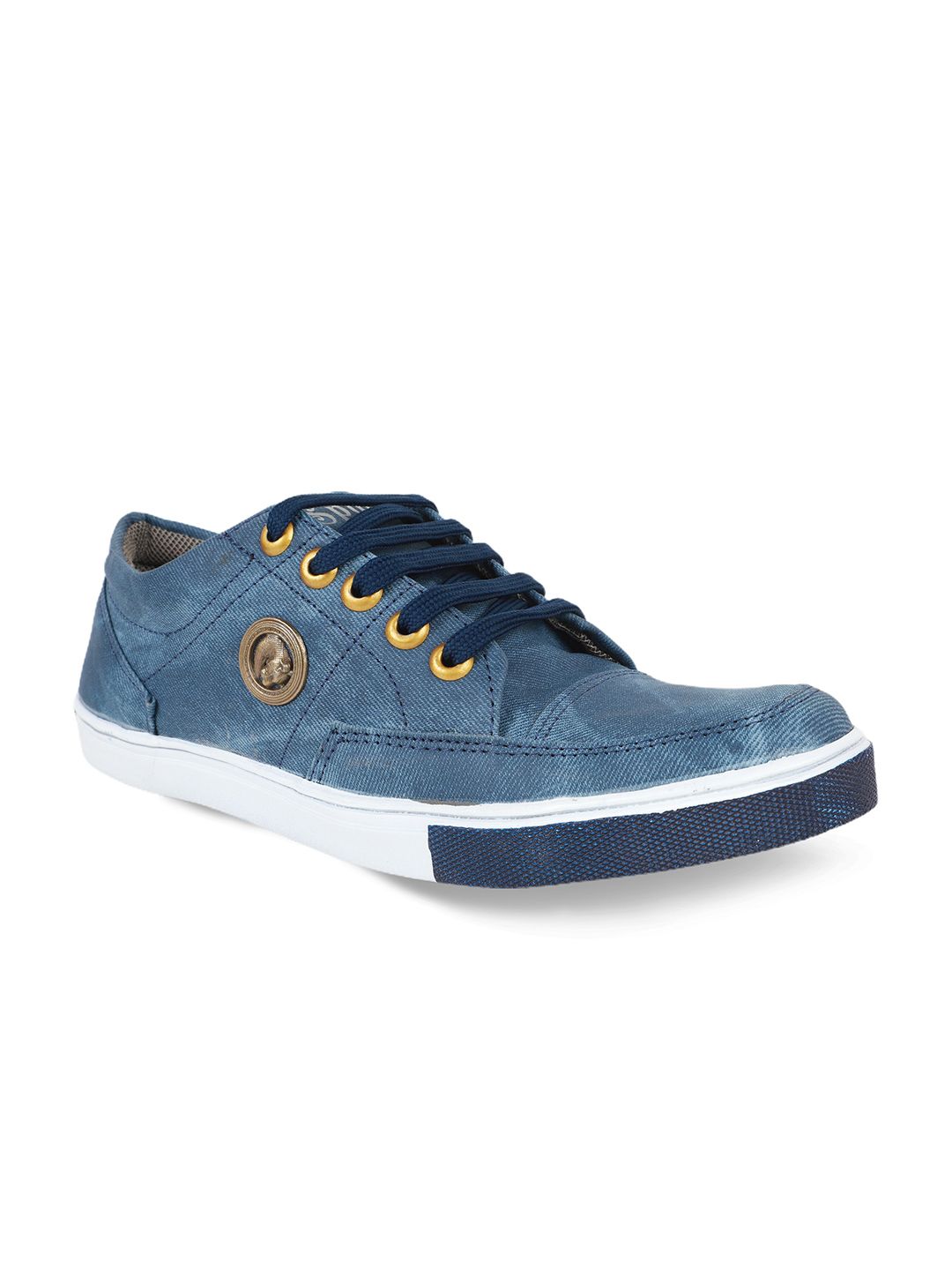 FABBMATE Men Blue & White Walking Non-Marking Shoes