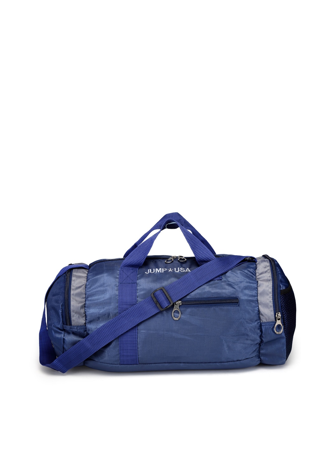 JUMP USA Unisex Navy Blue Solid Training Duffel Bag Price in India