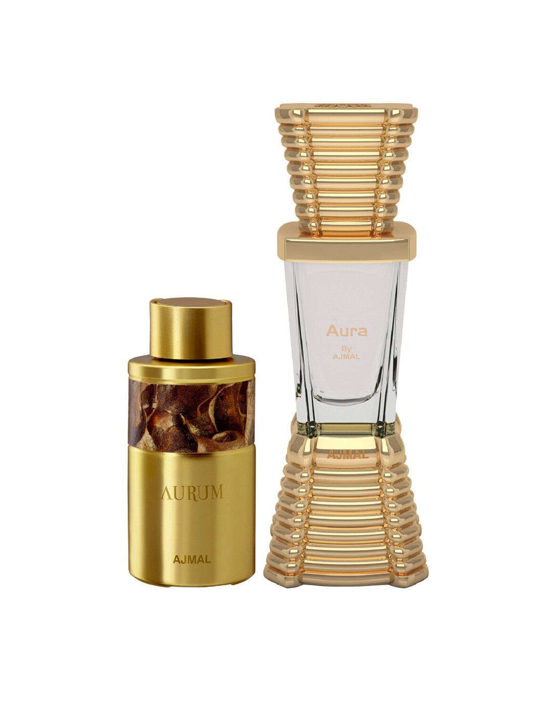 Ajmal Set of Aurum Concentrated Perfume & Aura Concentrated Perfume - 10 ml Each Price in India