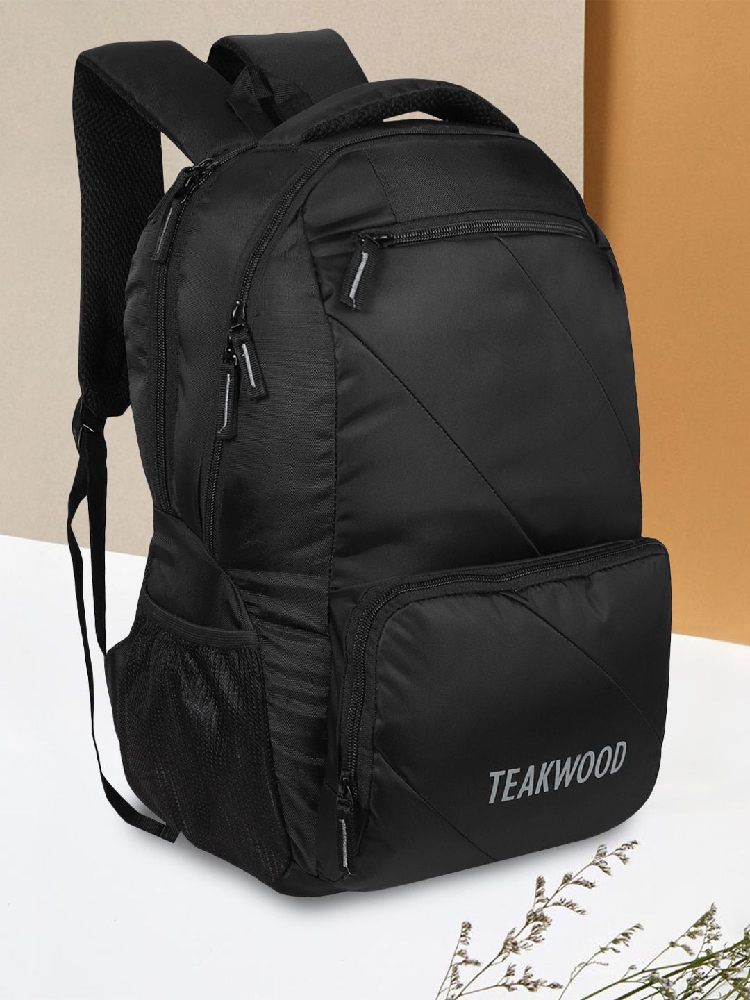 Teakwood Leathers Unisex Black Backpacks Price in India