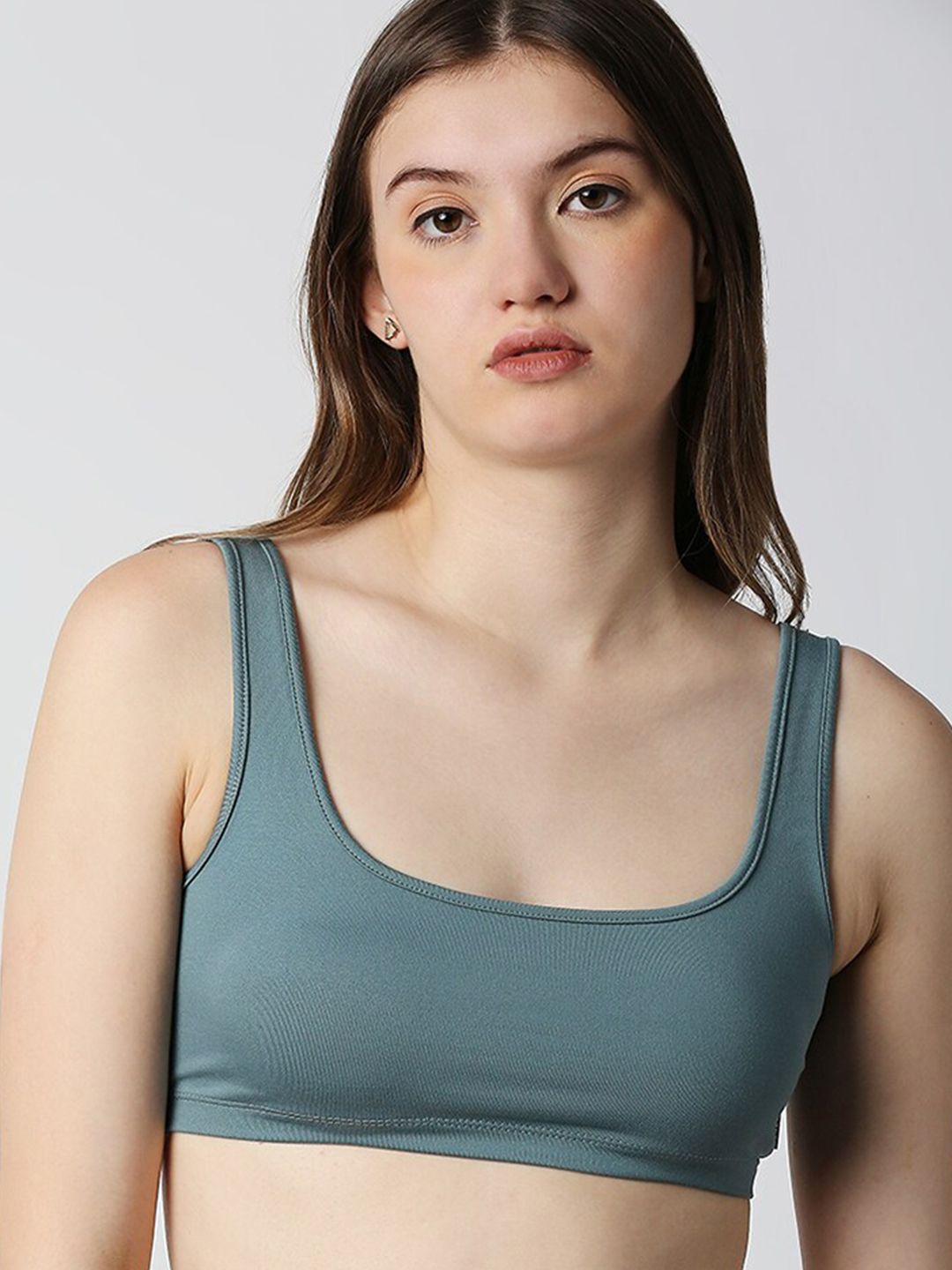 Disrupt Blue Bralette Crop Top