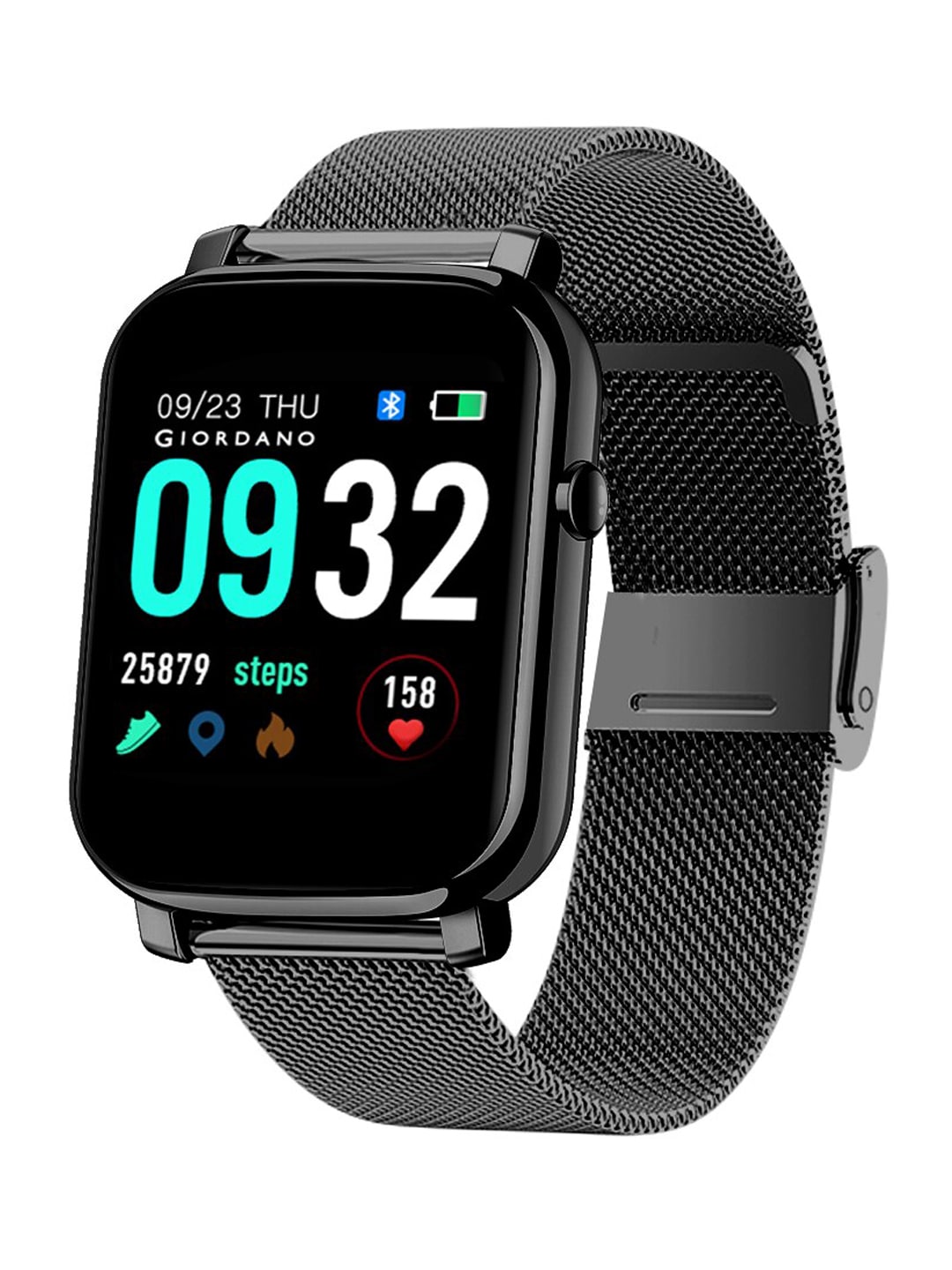 GIORDANO Black Smart Solid Watches GT02-BKare Price in India
