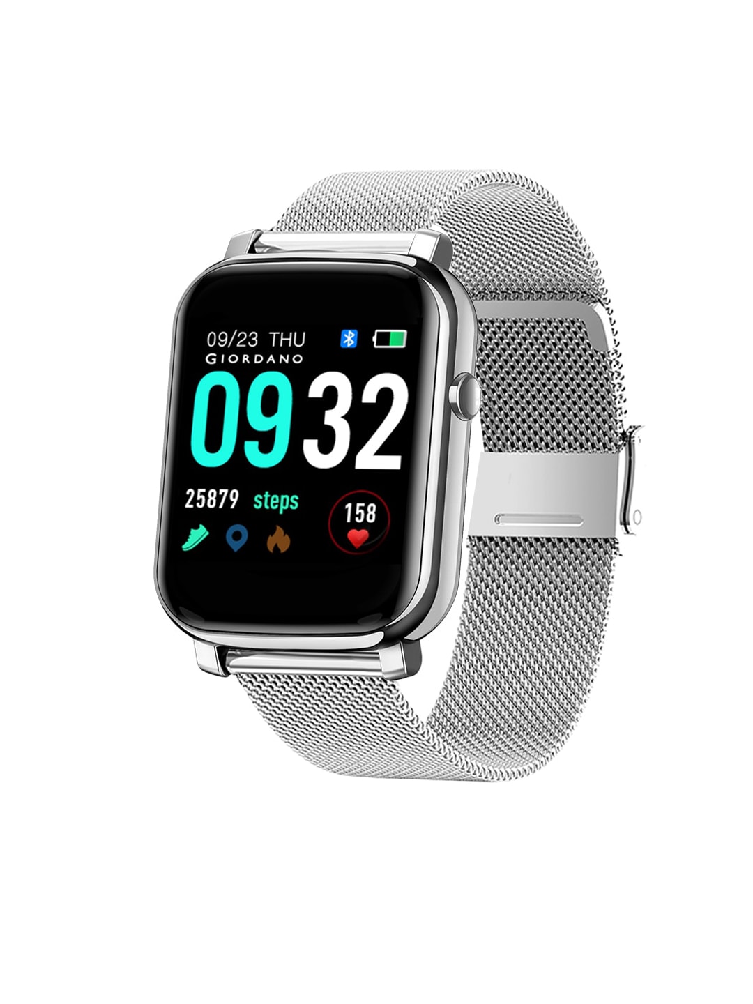 GIORDANO Grey Solid Smartwatch Price in India