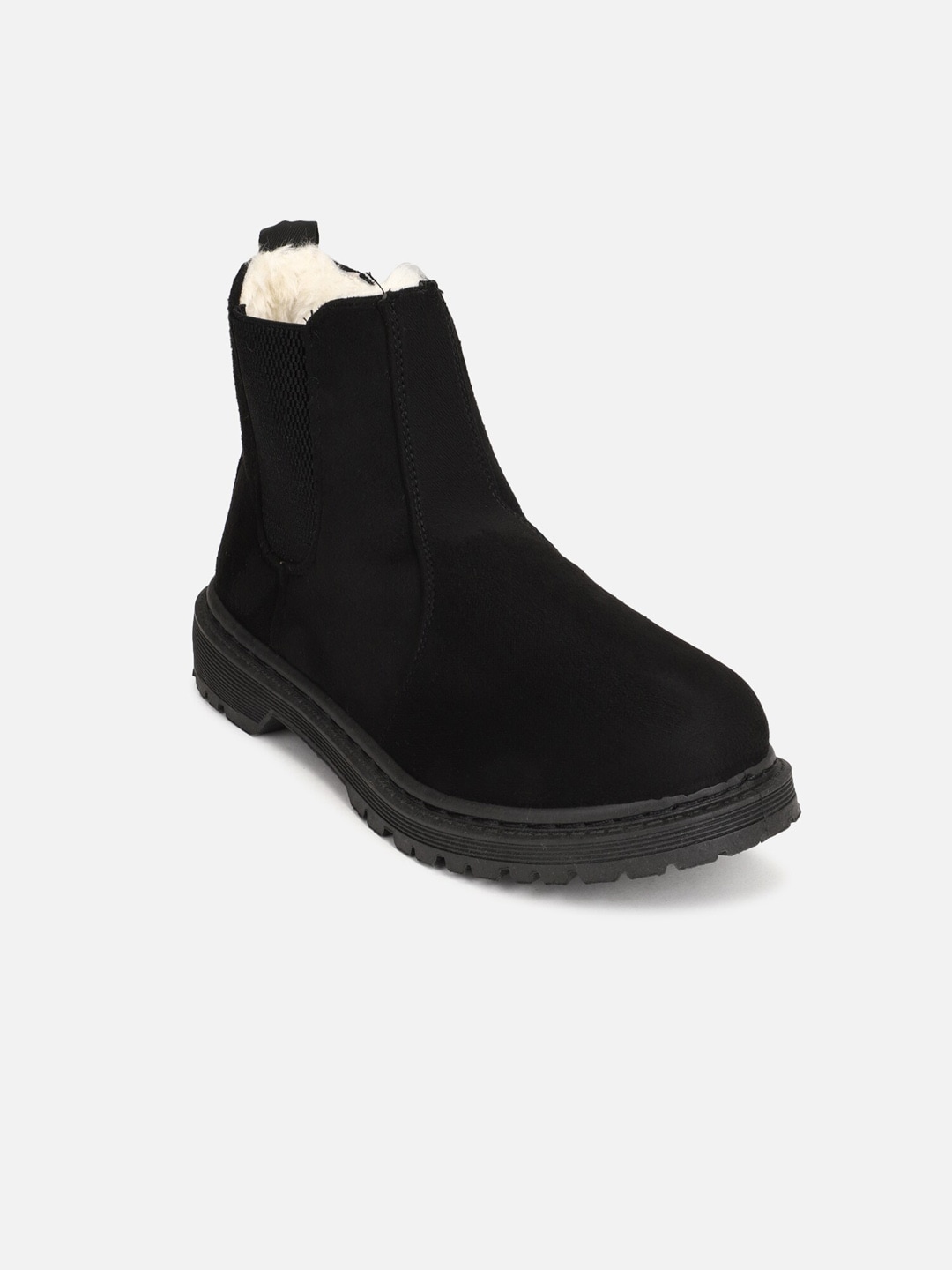FOREVER 21 Women Black Solid Boots Price in India