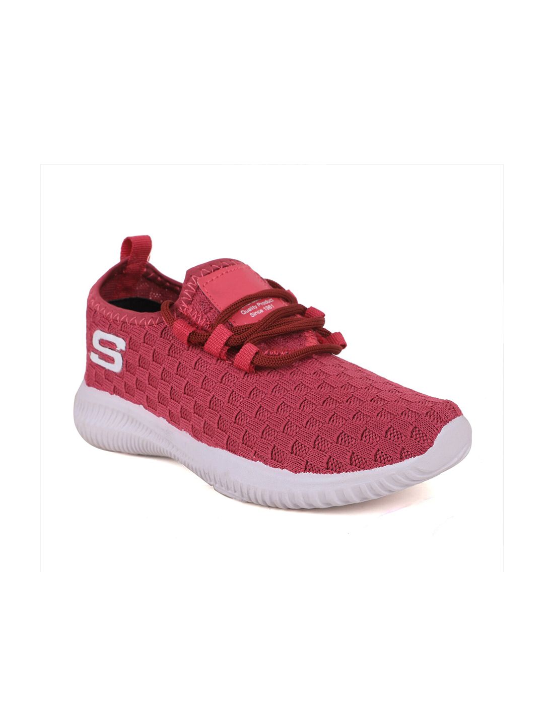 FABBMATE Women Red Walking Non-Marking Shoes Price in India