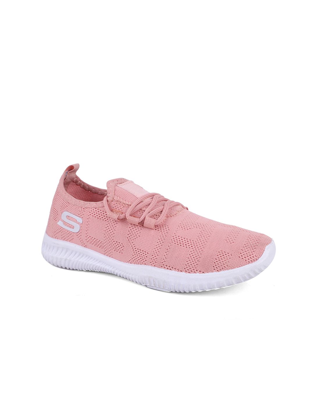 FABBMATE Women Peach-Coloured Walking Non-Marking Shoes Price in India