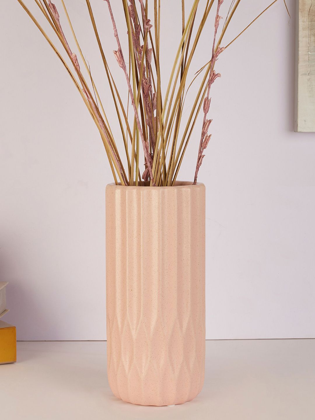 HomeTown Pink Solid Ceramic Vase Price in India