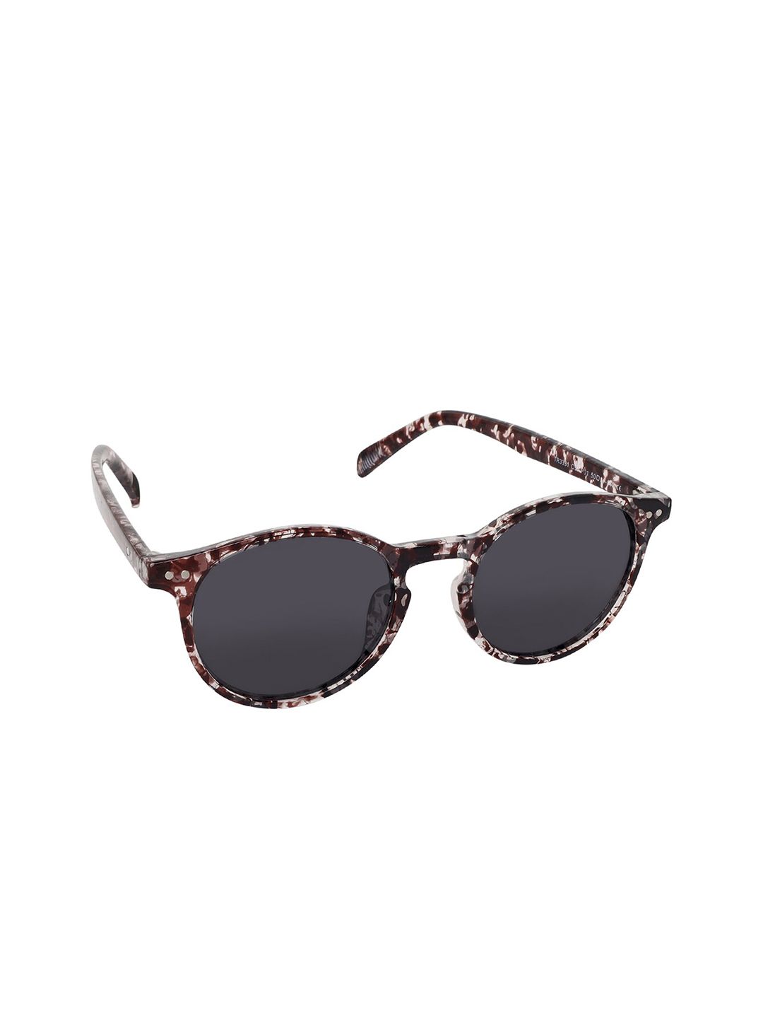 Aeropostale Women Grey Lens & Black Oval Sunglasses with Polarised and UV Protected Lens Price in India