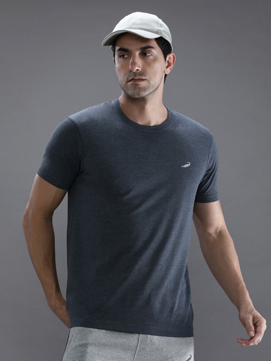 Crocodile Men Blue T-shirt