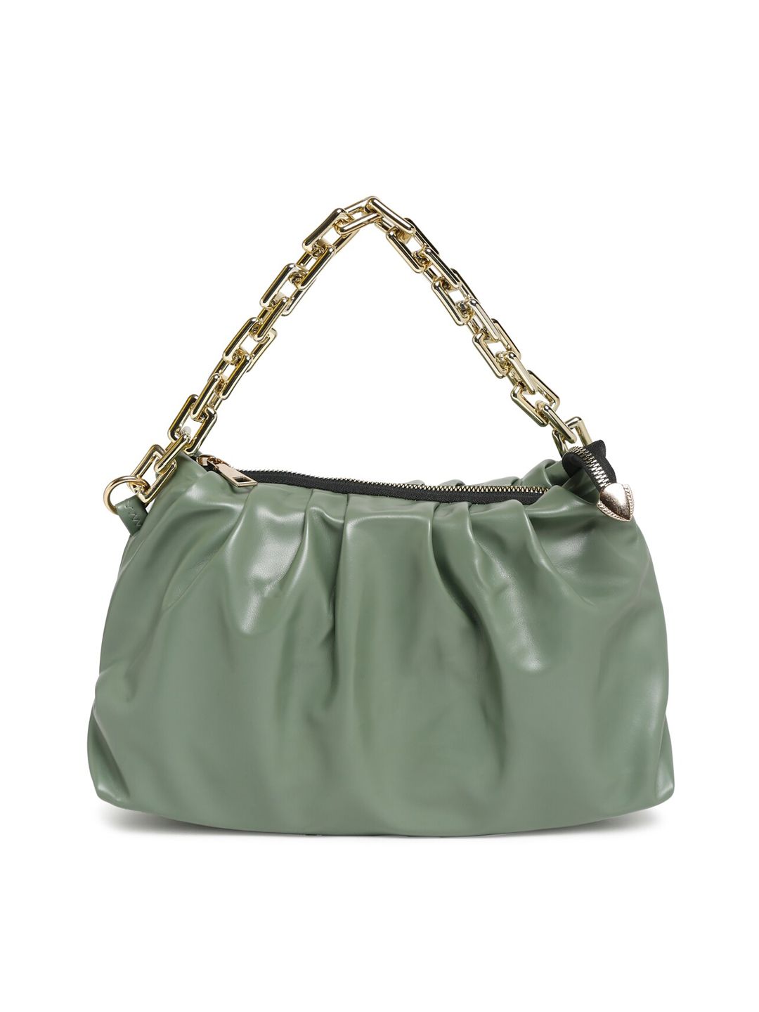 Apsis Green Structured Hobo Bag with Bow Detail Price in India