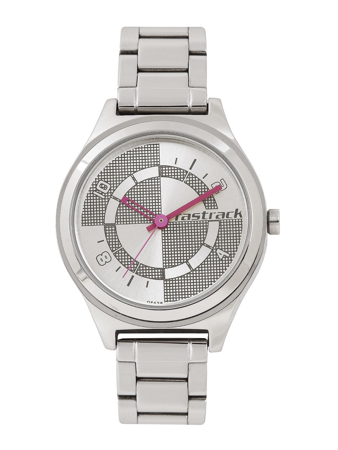 Fastrack Women Silver-Toned Dial Watch 6152SM01 Price in India