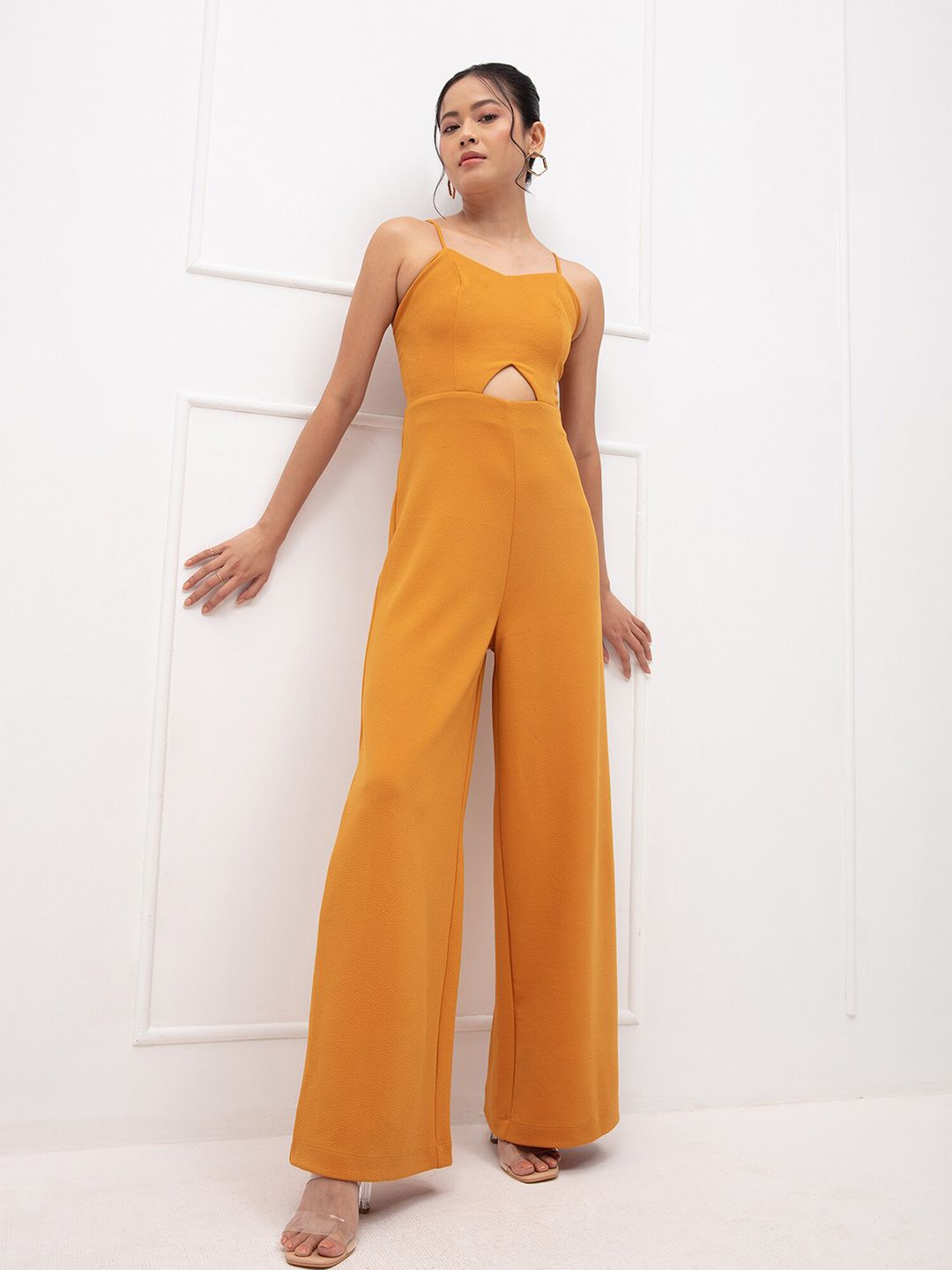 20Dresses Yellow Basic Jumpsuit Price in India
