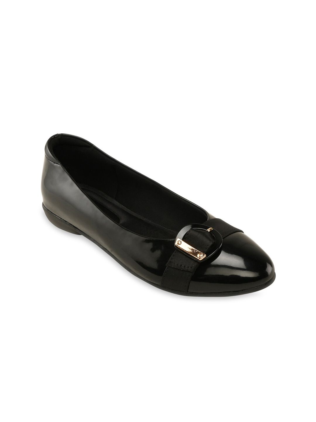 Rocia Women Black Ballerinas with Buckles