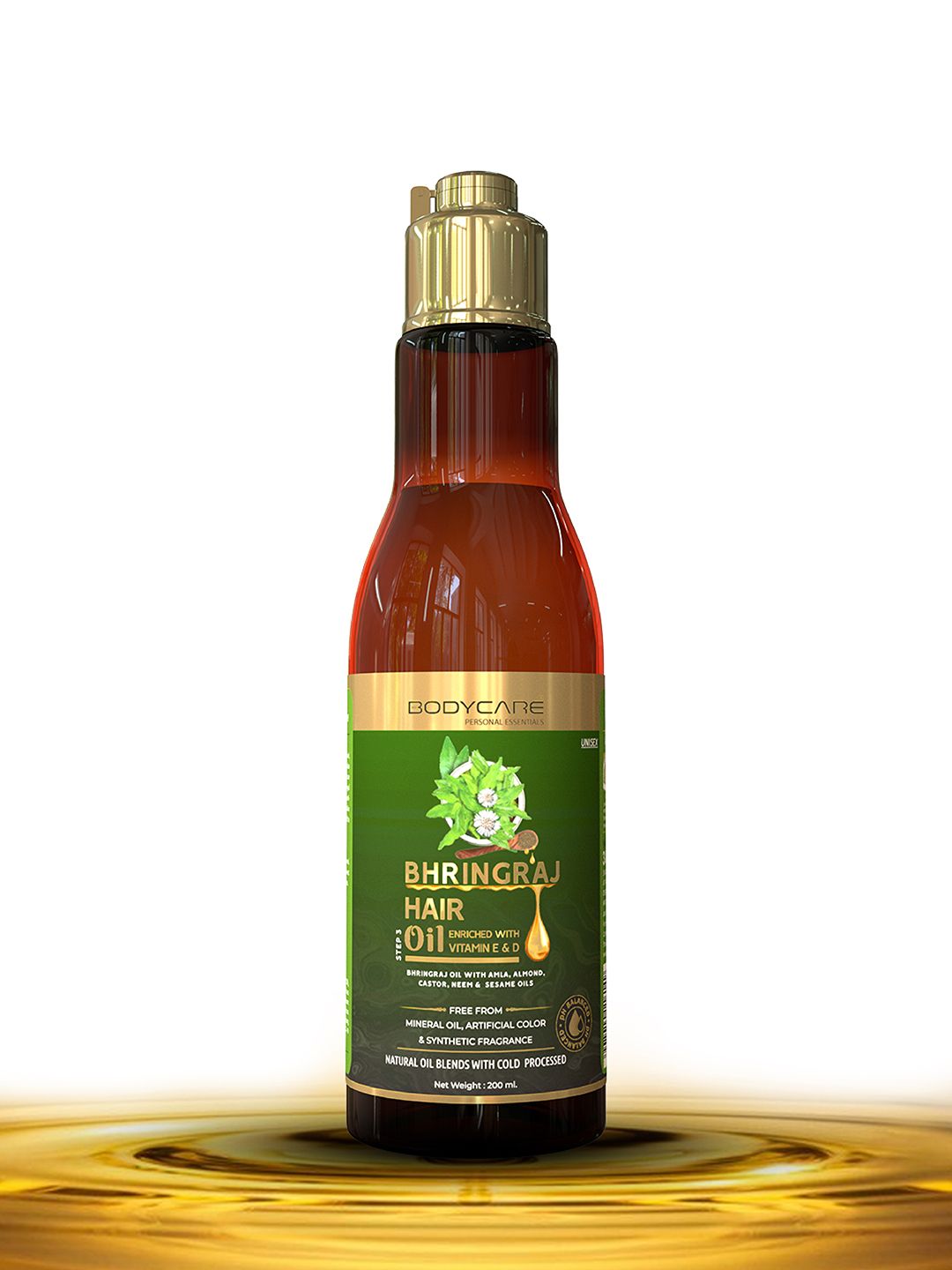MY BODYCARE Premium Bhringraj Hair Growth Oil For Hairfall Control & Stress Relief 200ml Price in India