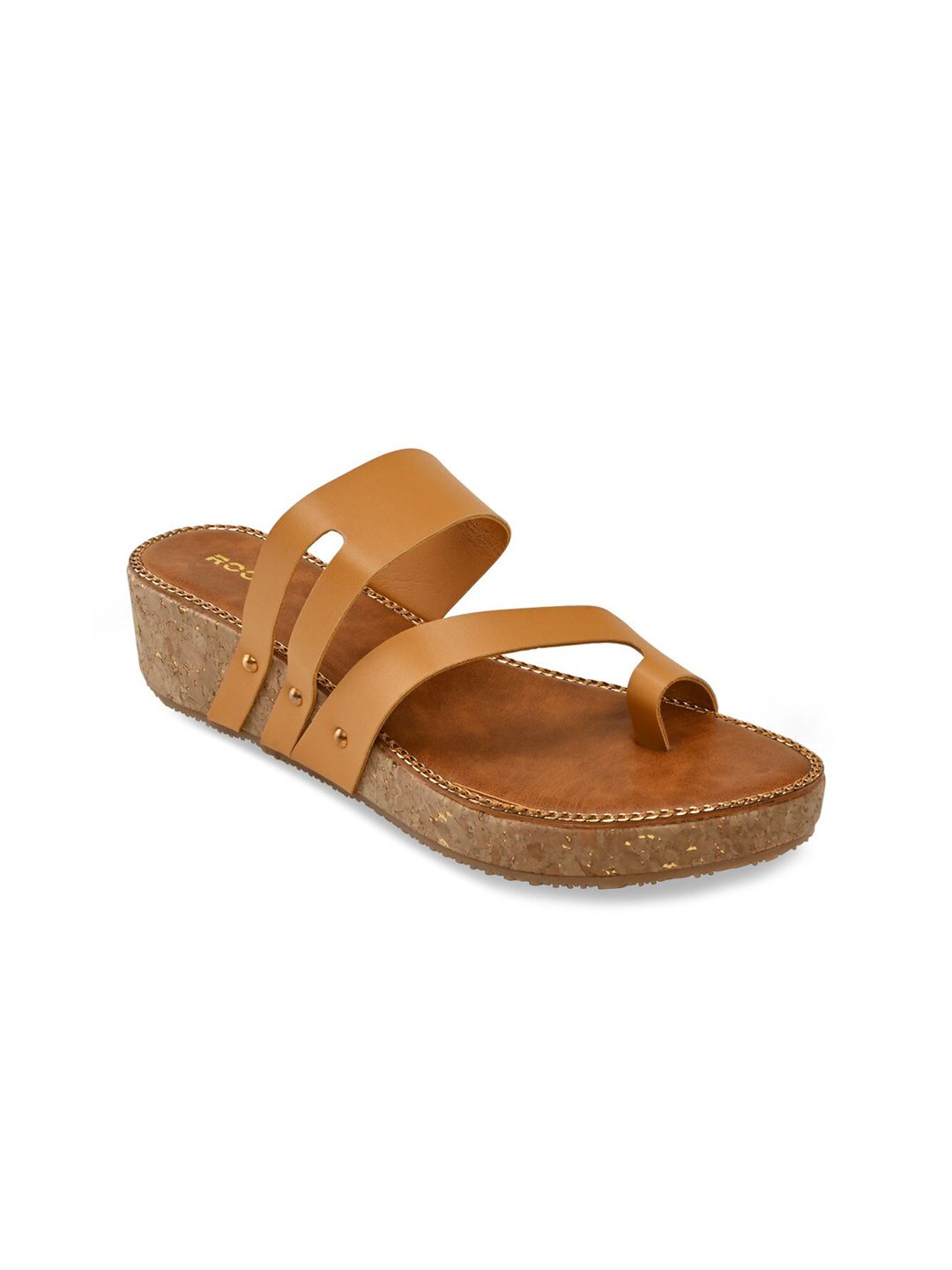 Rocia Tan Wedge Sandals Price in India